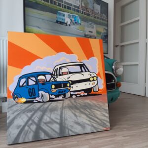 Goodwood Battle Mini 1275GT Vs Ford Capri 1 300x300