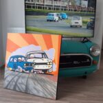 Goodwood battle mini 1275GT vs Ford Capri - 2